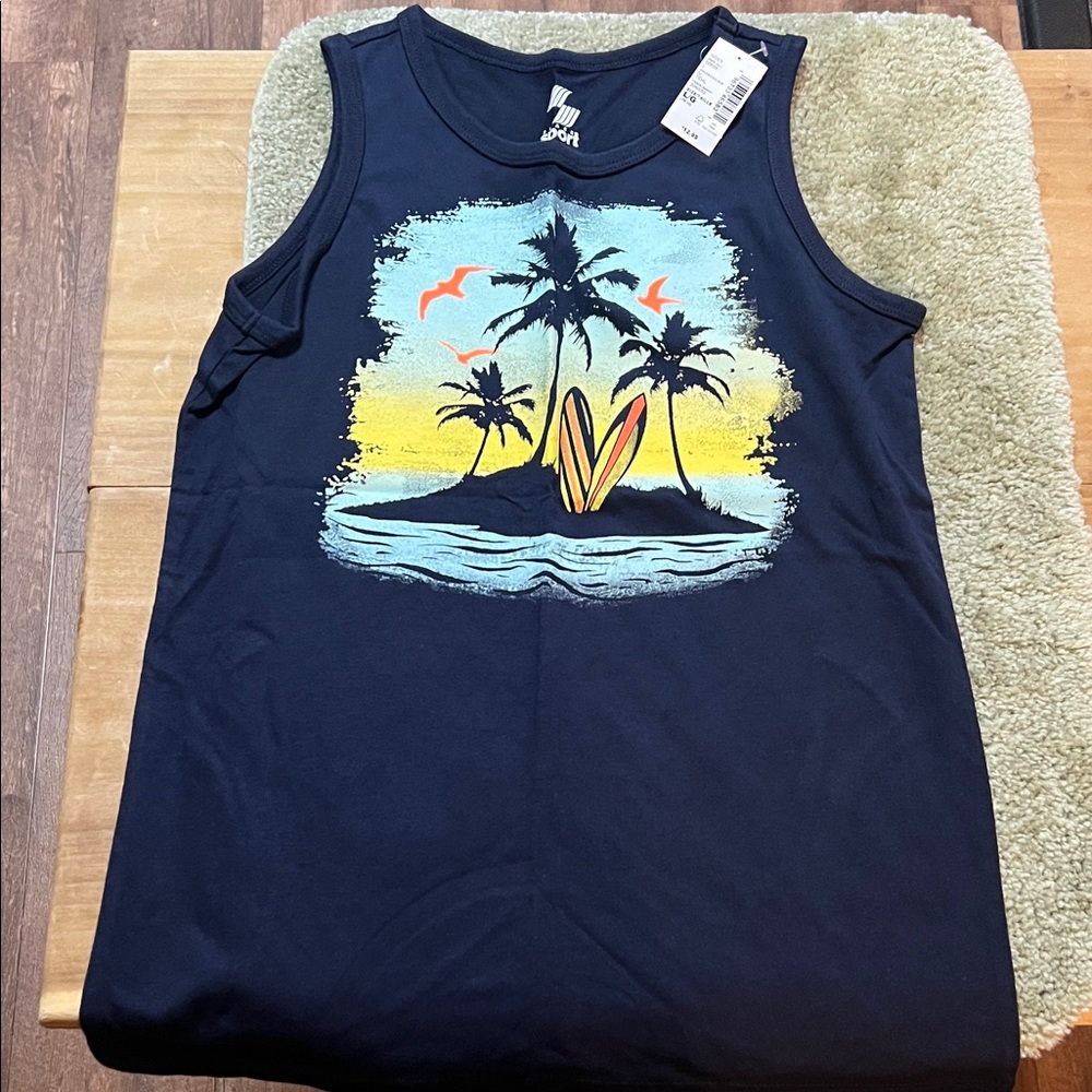 Boys size large 10/12 place sport brand navy blue